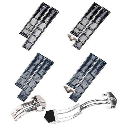 Correa de reloj de cuero 19/20/22/24 mm para TAG HEUER Carrera Monaco F1 Aquaracer Geniu - Imagen 6 de 10