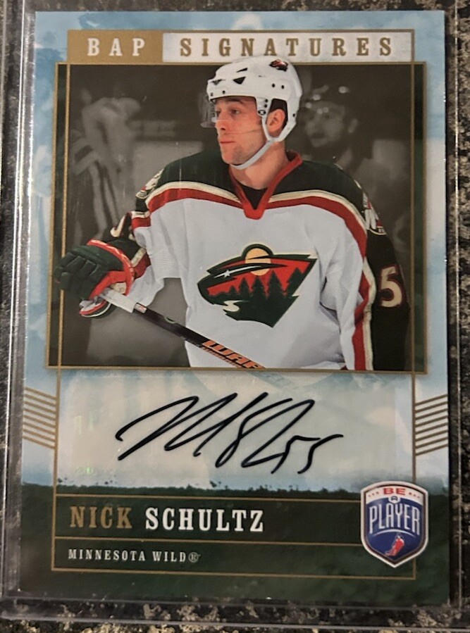 2006-07 Upper Deck Be a Player Signatures Nick Schultz #NS Auto