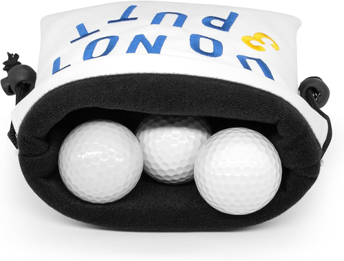 Golf Valuables Pouch, Leather Golf Tee Pouch with Drawstring Closure Golf Ball H - Picture 4 of 12