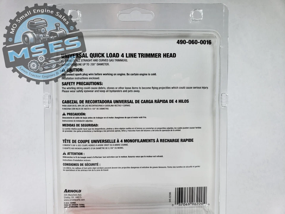 Cabezal de recortadora Arnold 490-060-0016 Maxi Edge universal carga rápida recortadora de 4 líneas Foto 4 de 4