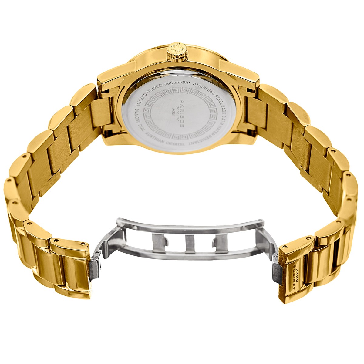 New $1335 Tags Akribos XXIV Women\'s 3 Watches Box Set Diamonds AK510 AK528 AK514 AKRIBOS XXIV women main image 3
