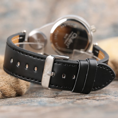 Oulm Brand Men Steampunk Watches Quartz Watch Sport Wristwatch Leather Strap - Picture 9 of 12