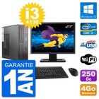 PC Fujitsu E520 DT Ecran 27" Intel i3-4130 RAM 4Go Disque 250Go Windows 10 Wifi