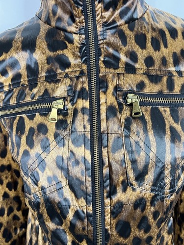 Vtg DOLCE & GABBANA LEOPARD PRINT WINDBREAKER JACKET 38 XS - Picture 9 of 11