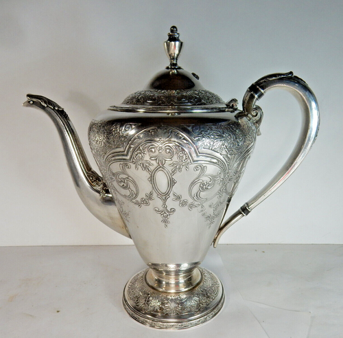 Wilcox Silver Plate Co, Coffee Pot, Server International Silver Co, N 7032 - Picture 2 of 15