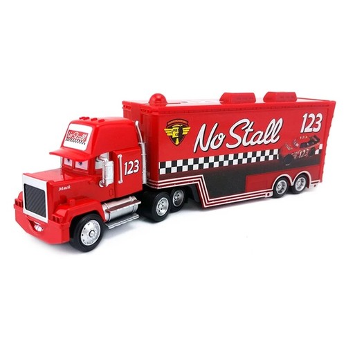 Disney Pixar Cars 3 Mack Lightning McQueen Chick Hick Hauler 1:55 Diecast Toy - Picture 169 of 173