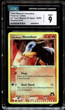 CGC 9 MINT Houndour 35/95 REVERSE HOLO Magma Vs Aqua Pokemon Card 044