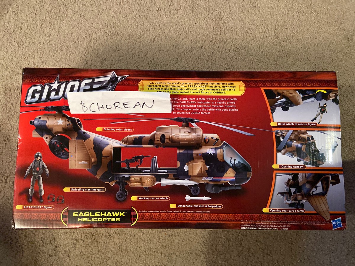 GI Joe G.i.joe Retaliation EAGLEHAWK with Lift Ticket Brand New