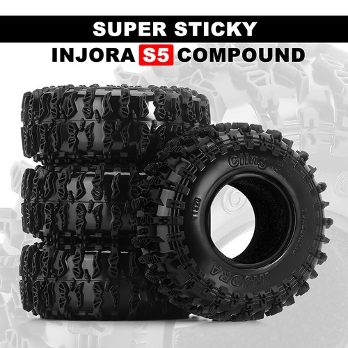 INJORA Latón Beadlock 1.3 Ruedas y Neumáticos para 1/24 1/18 TRX4M SCX24 AX24 FCX24 - Imagen 14 de 17