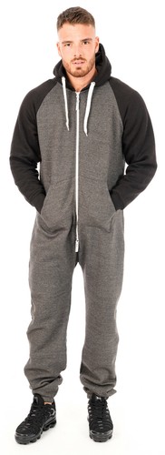 Pijama con capucha de lana 1onesie de una pieza con cremallera lisa - Imagen 59 de 61