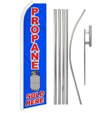 Propane Sold Here Swooper Advertising Flag  Pole Kit