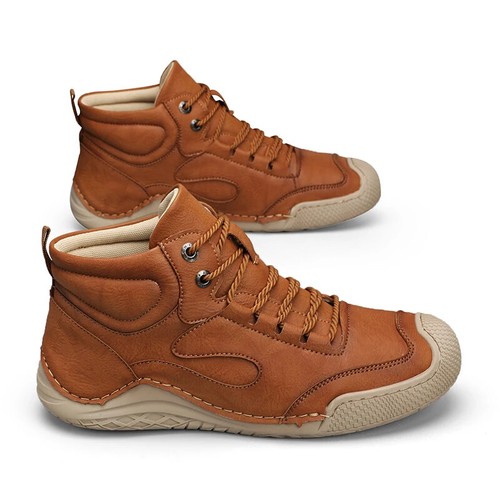 Herren Stiefeletten Winter Outdoor Rutschfest Wanderschuhe Plüsch Warm Freizeitschuhe - Bild 25 von 28