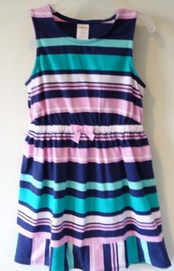 NWT Girl/'s Gymboree Hop n/' Roll blue white striped summer dress ~ 4 5 7 8