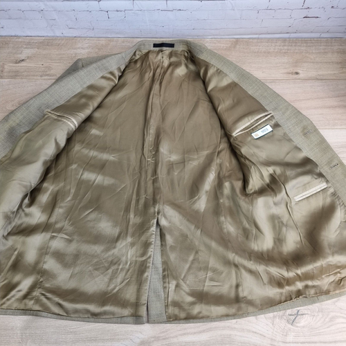 Chaqueta deportiva Marks & Spencer Blazer para hombre mediano beige dorado mezcla de lana 2 botones - Imagen 8 de 21