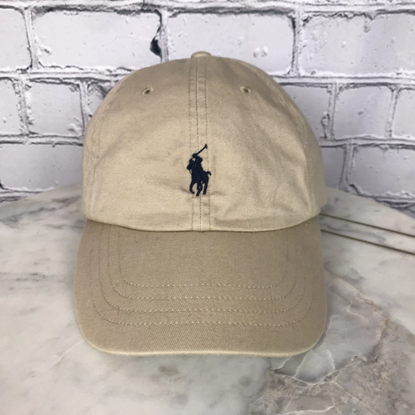 Polo Ralph Lauren Men’s Classic Embroidered Pony Logo Adjustable Khaki Dad Hat