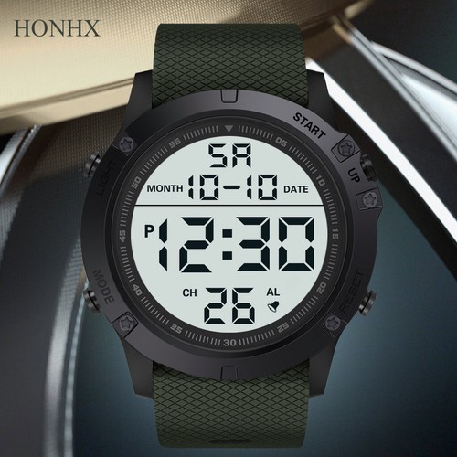 Fashion Men's Military Sports Watch Luxury LED Digital Water Resistant Watch - Picture 20 of 33