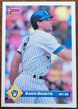 1993 DONRUSS DANTE BICHETTE MILWAUKEE BREWERS CARD #45 NM/MT