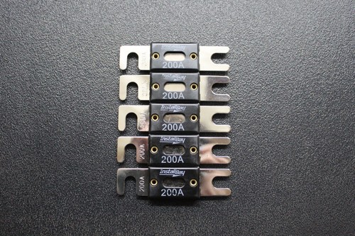 1 PACK FUSIBLES ANL 200 AMPERIOS NIQUELADOS OBLEA EN LÍNEA COCHE AUDIO ESTÉREO ANL200 - Imagen 6 de 8