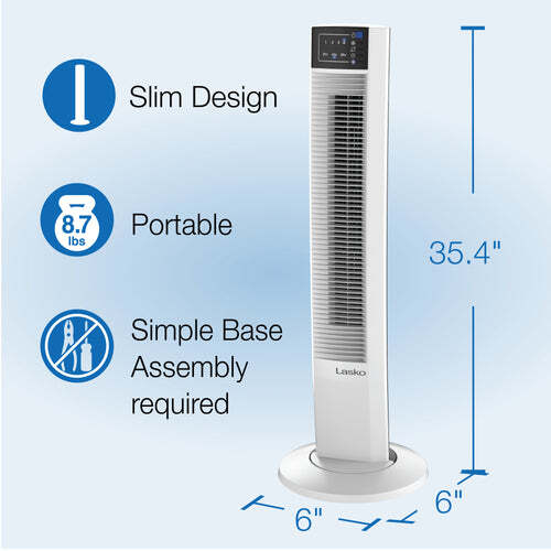 Lasko Slim 36" Wind Tower Fan With Multi-Function Remote Control - Used - Picture 6 of 14