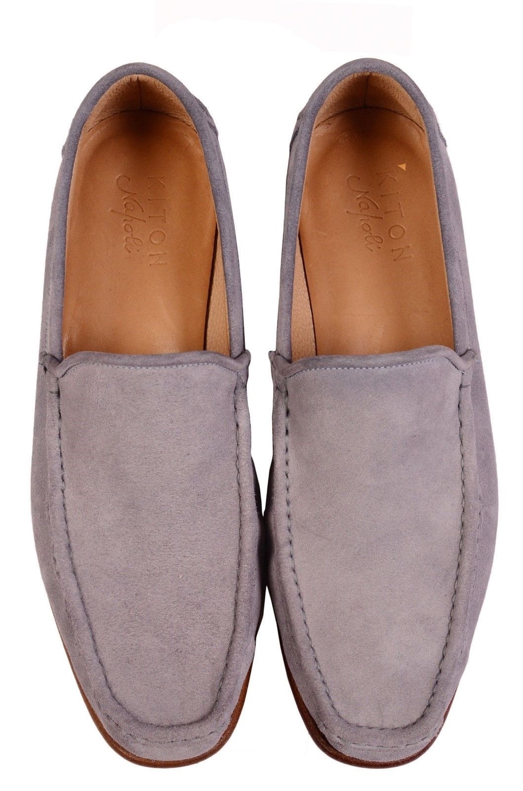 KITON NAPOLI Handmade Light NEW Blue Suede Loafer Shoes 9.5 NEW Light US 10.5 3349ff KITON NAPOLI Handmade Light NEW Blue Suede Loafer Shoes 9.5 NEW Light US 10.5 3349ff