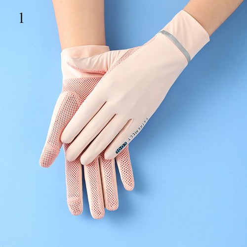 Ice Silk Thin Women Anti-UV Gloves Mesh Breathable Touch Screen Driving Gloves / - Bild 13 von 20