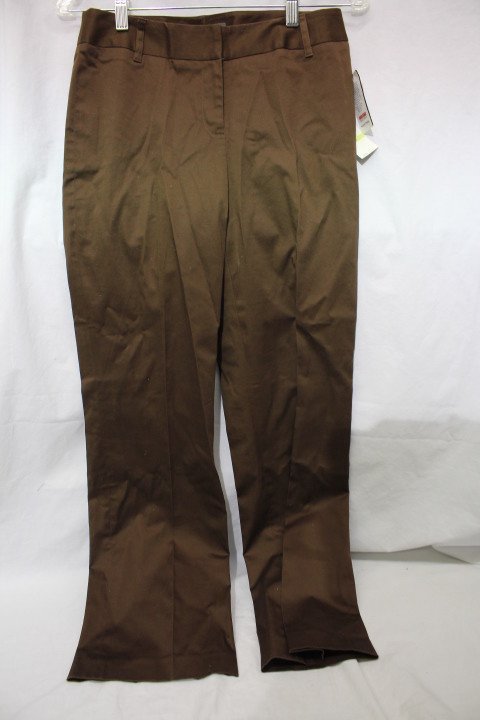 NWT JOSEPHINE CHAUS Petite Brown Cafe Cotton Blend Pants Womens Sz 4P-B98 NWT JOSEPHINE CHAUS Petite Brown Cafe Cotton Blend Pants Womens Sz 4P-B98