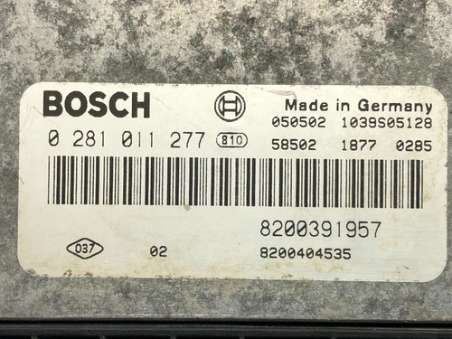 Centralita de motor Renault Opel Nissan 8200391957 0281011277 8200404535 - Imagen 2 de 5