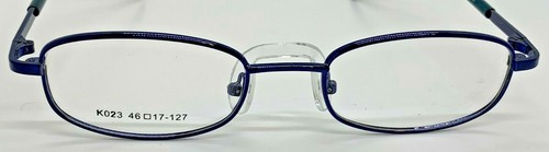 New Kids Youth Metal Eyeglass Frames Only Child Pre-Teen Glasses 46-17-127 Blue - Picture 2 of 5