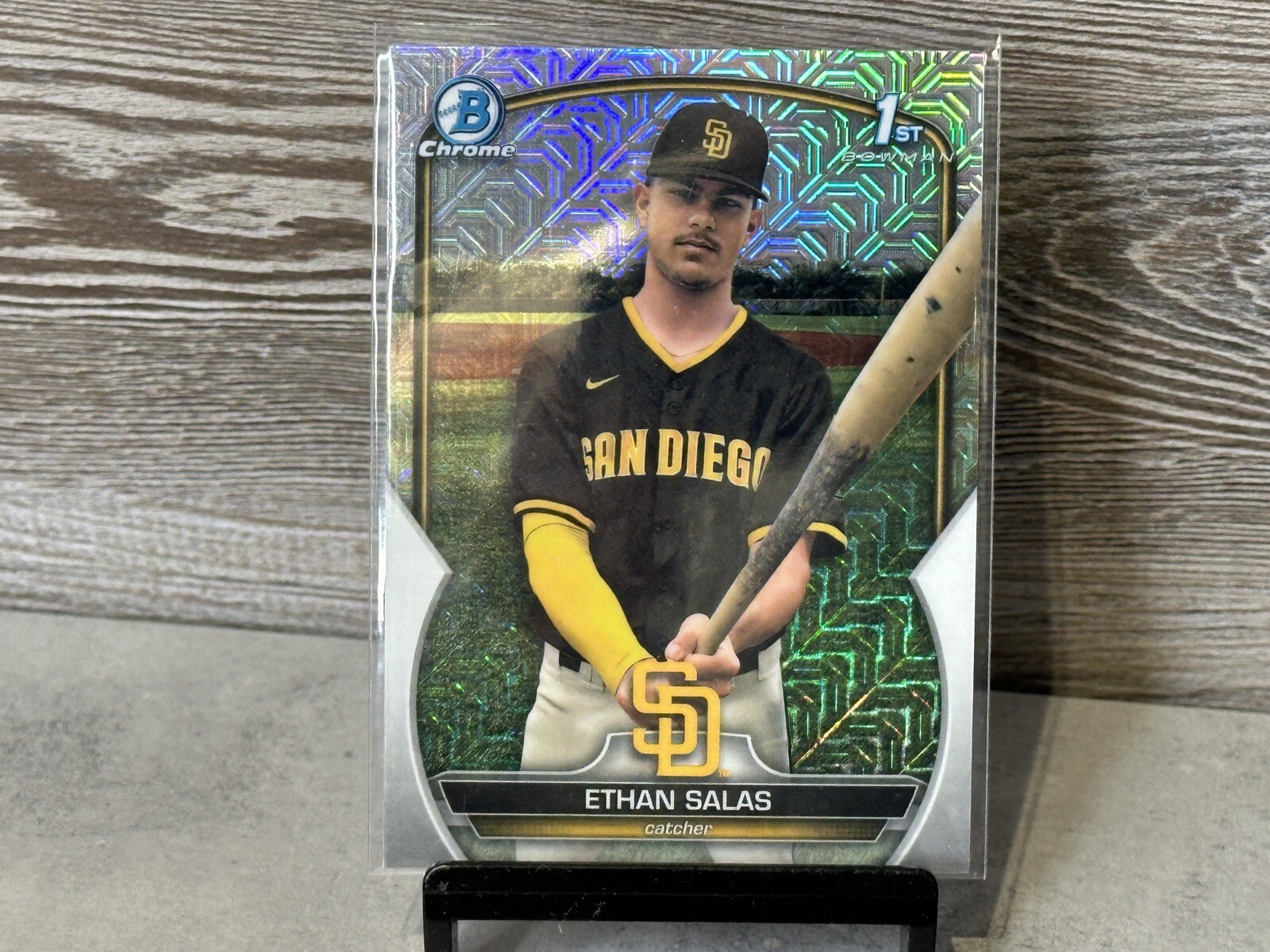 2023 BOWMAN CHROME ETHAN SALAS MOJO REFRACTOR MEGA 1st BOWMAN PADRES eBay