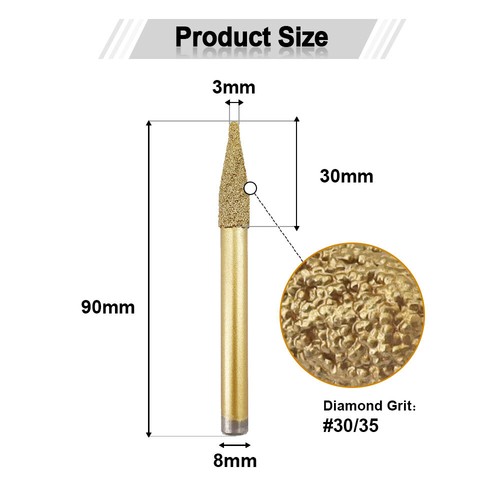 Diamond Milling Cutter Carving Knife Encarving Bit for Granite Marble Bluestone - Picture 19 of 45