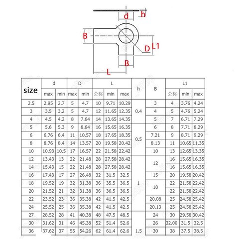 ID 3-48mm 304 Stainless Steel Tab Washers With Long And Short Tap Locking Gasket - Picture 3 of 12