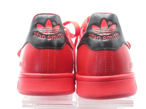 Herren Raf Simons x Stan Smith Adidas rot niedrig Turnschuhe Größe 9,5 UK, 10 USA - Bild 7 von 11