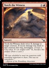 TORCH THE WITNESS x4 mtg NM-M Murders at Karlov Manor 4 Unc