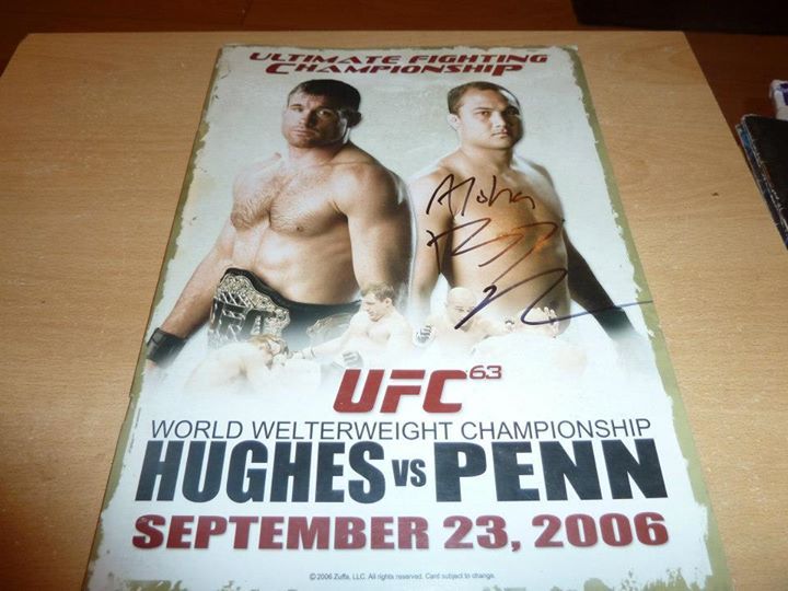 Ufc 63 programa de eventos Hughes vs Penn oficial firmado Huerta Evans y más MMA Pride Ufc 63 programa de eventos Hughes vs Penn oficial firmado Huerta Evans y más MMA Pride