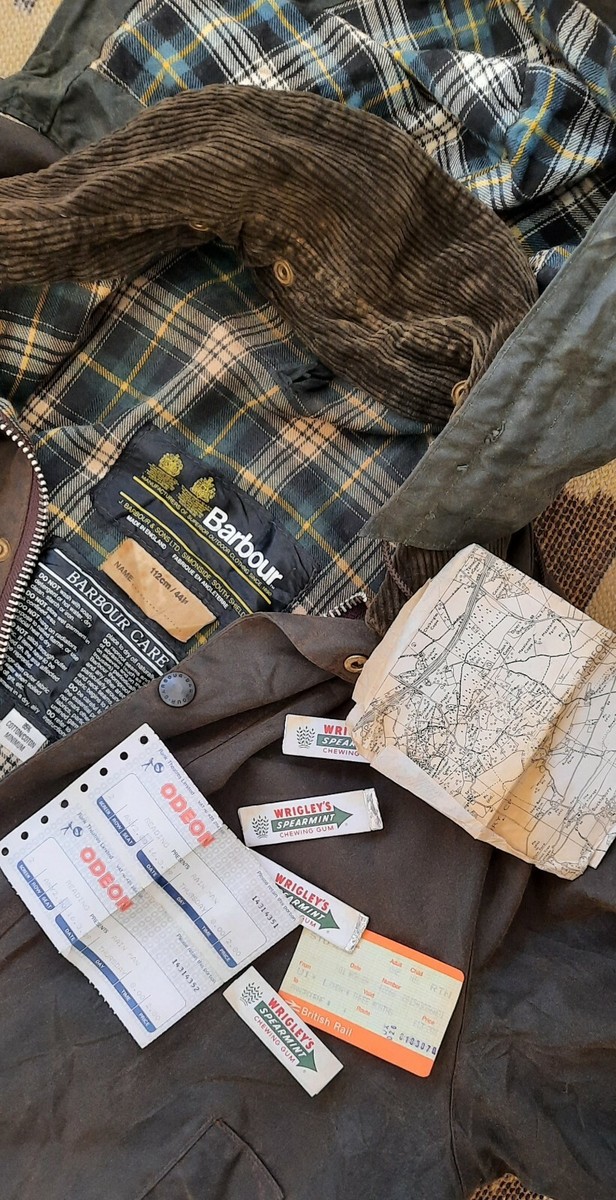 80s vintage barbour Beaufort wax jacket 2 crest & hood A128 80s vintage barbour Beaufort wax jacket 2 crest & hood A128