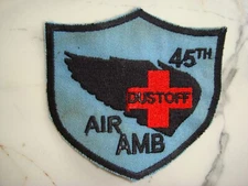 US 45th MEDICAL DET DUST OFF AIR AMBULANCE, VIETNAM WAR PATCH