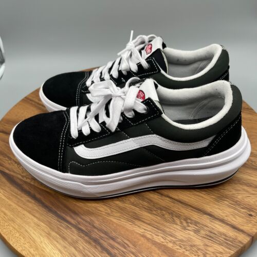 Vans Old Skool Overt CC Nero/Bianco Sneakers Uomo Taglia 10,5 Scarpe Platform - Foto 3 di 8