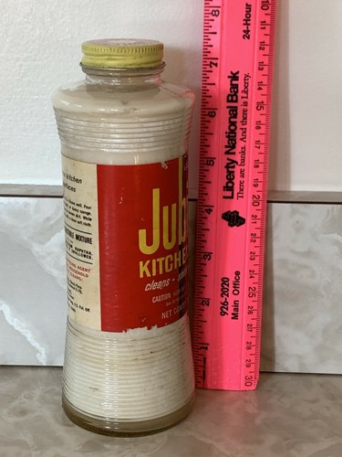 Vintage Johnson’s Jubilee Kitchen Wax Glass Bottle With Metal Top - 第 4/6 張圖片