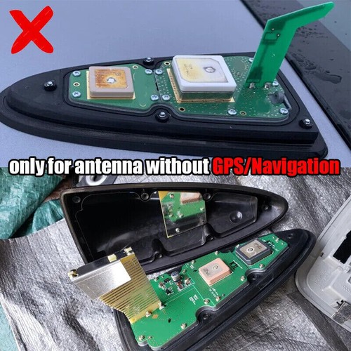 Gloss Black SWP Radio Shark Fin Antenna Cover For 2014-19 Hyundai Sonata Optima - Picture 5 of 13