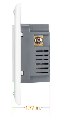 Presa con Caricabatterie USB 3.1A Doppia Ricevitore Duplex 15-Amp con Piastra a Wall - Foto 5 di 10
