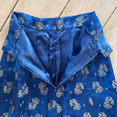 Vintage 1950's Brocade Maxi Evening Skirt Size 6 - Picture 5 of 5