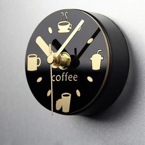 Fridge Magnet Clock Portable Refrigerator Magnets Decorative Coffee Pattern - Picture 6 of 7