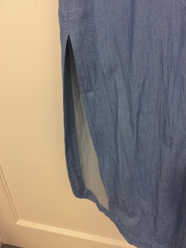Willow blue tencel maxi shirt dress, size 10 - Picture 3 of 4