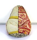 Vintage Kantha Quilt Embroidered Cotton Bohemian Bean Bag Kids Ottoman e