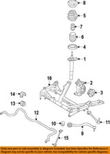 BMW OEM 12-15 328i Front Suspension-Steering Knuckle Spindle 31216792287