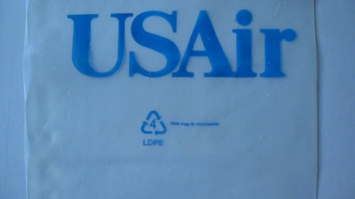 USAIR GROSSE PLASTIK VERSANDTASCHE - Bild 2 von 2