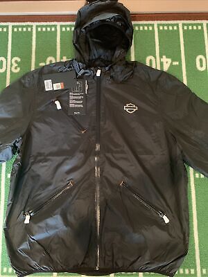 HARLEY-DAVIDSON  MEN'S XL BLACK CORDURA RIP STOP JACKET SLIM FIT 98400-19VM