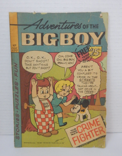 Adventures of The Big Boy * #235 ~ Your Three Pals in Crime Fighter * Comic Book - Picture 1 of 8