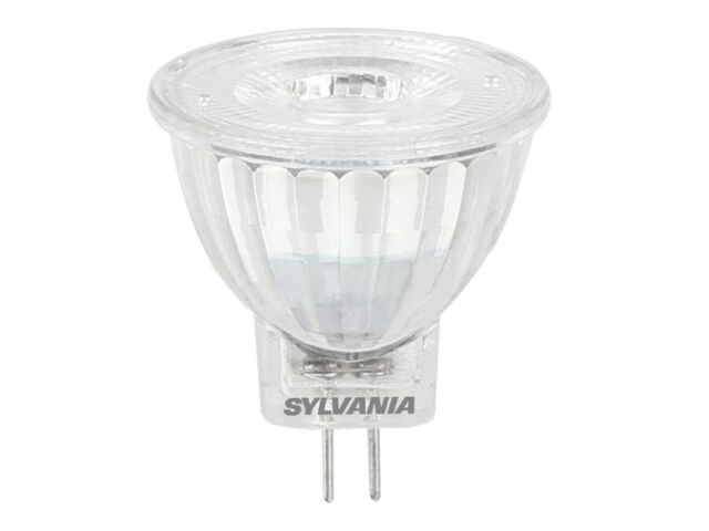 Sylvania 12V 2.5W LED MR11 GU4 glass bulb lamp RefLED Retro 36 degree 3000K