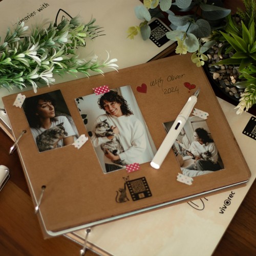 Personalized Cat Scrapbook, Keepsake Gift, Cat Memory Album - Picture 6 of 16